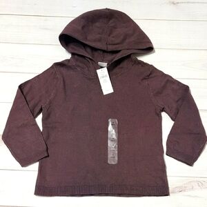 Baby Gap Hooded Plum Sweater  Size 3 Years - New With Tags